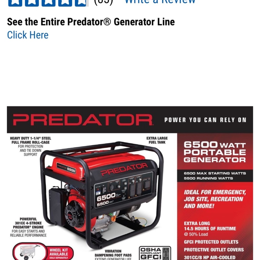 Generator PREDATOR - Picture 3 of 10